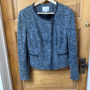 Ann Taylor Loft Heathered Grey Jacket Size 4